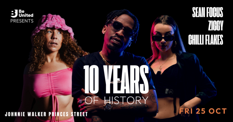 ‘Be United Presents: 10 Years of History’ at the Johnnie Walker Princes Street 